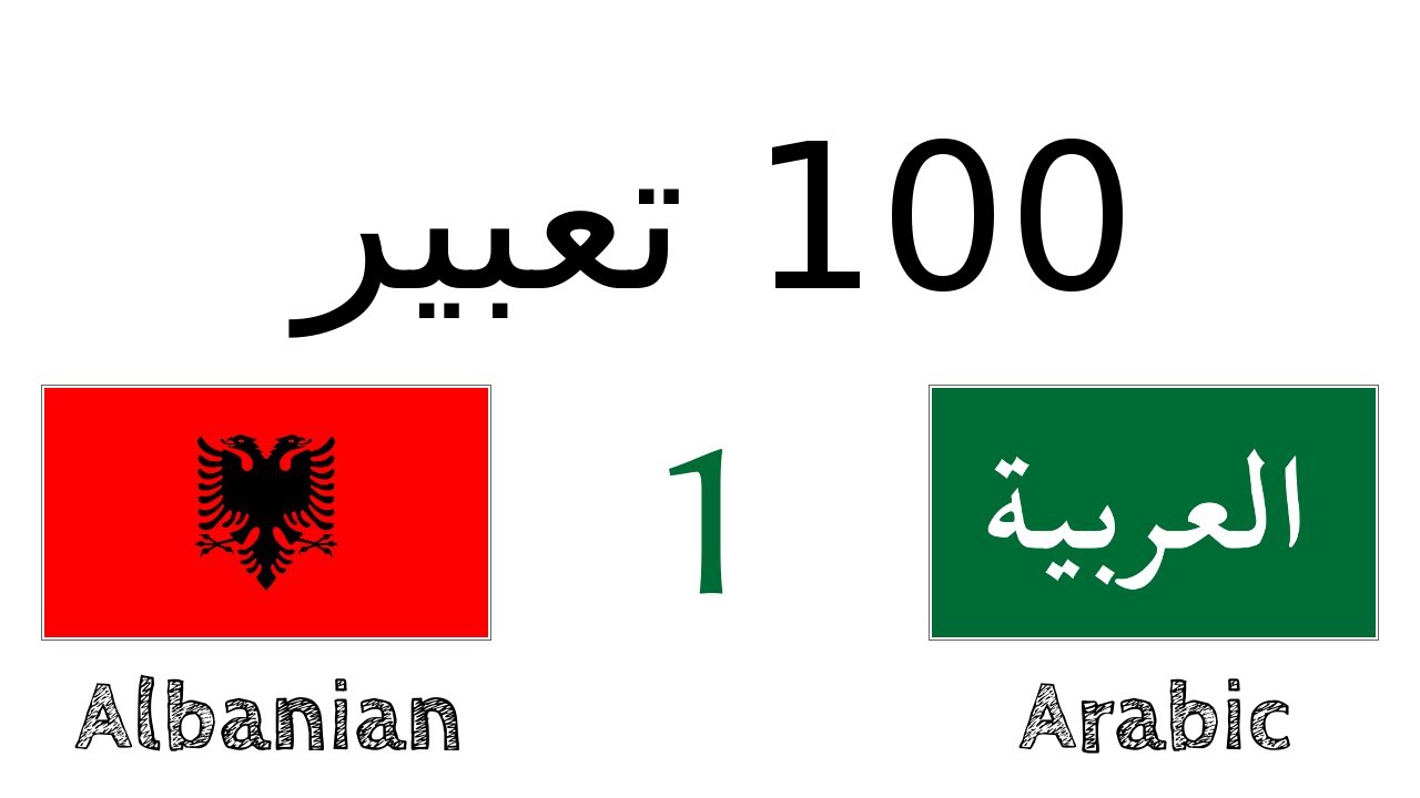 100 تعبير - الألبانية - العربية (100-1)