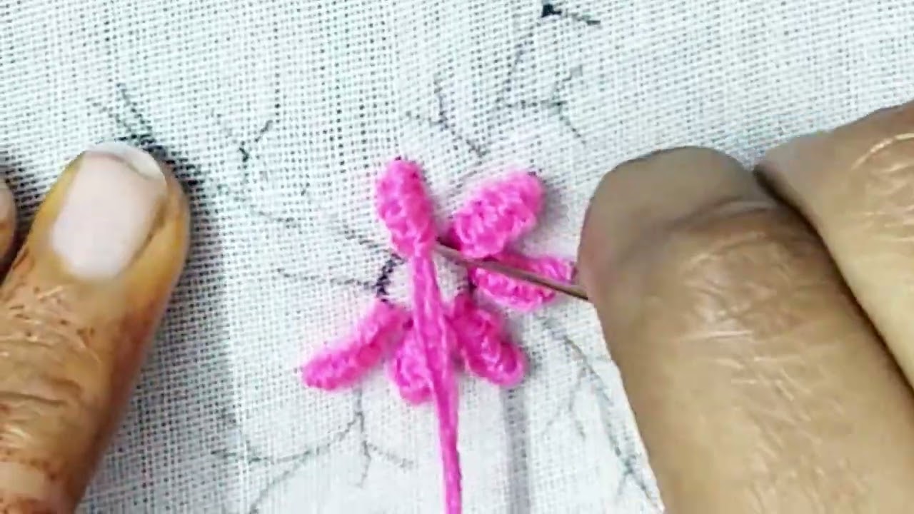 Most beautiful hand embroidery stitch 😻💪🪡🤩