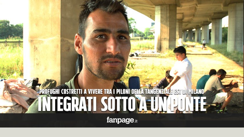 I profughi costretti a vivere sotto alla tangenziale est di Milano: 