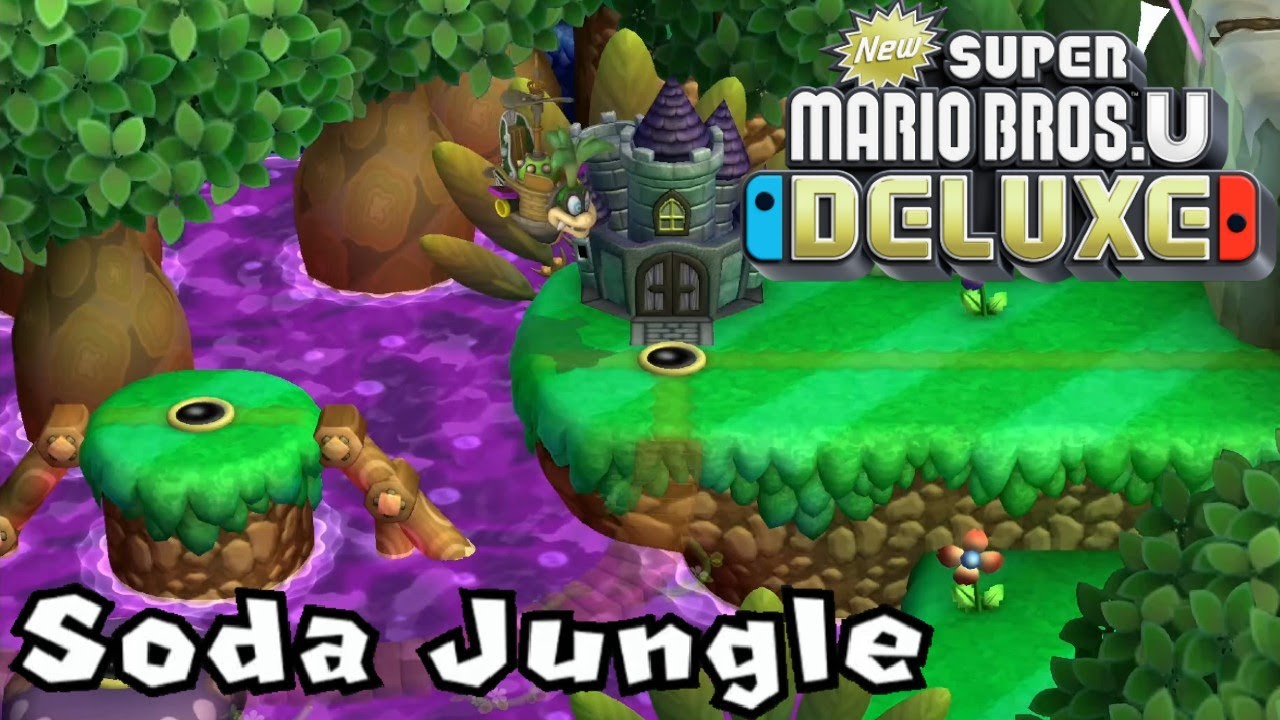 World Soda Jungle - All Star Coins 100% Gameplay Walkthrough - New Super Mario Bros U Deluxe