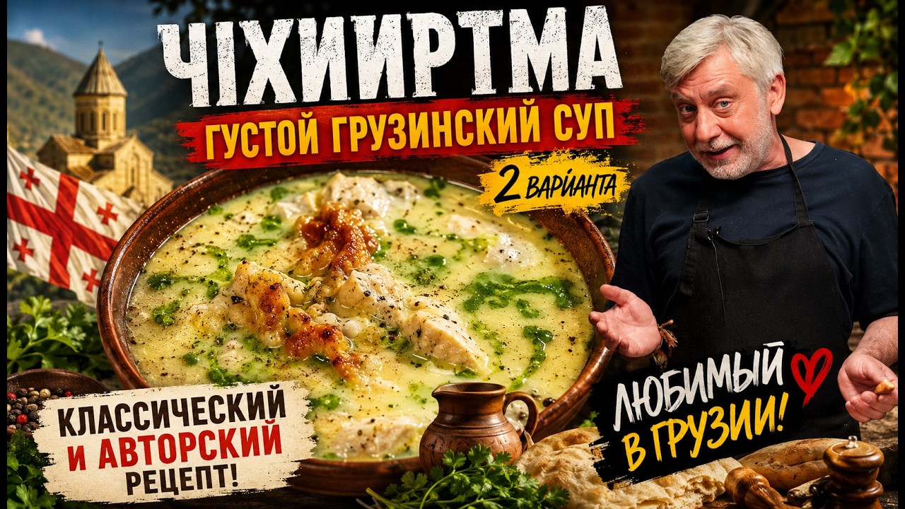 Густой наваристый грузинский куриный суп Чихиртмa 🐓 Классический и авторский рецепт 👩‍🍳