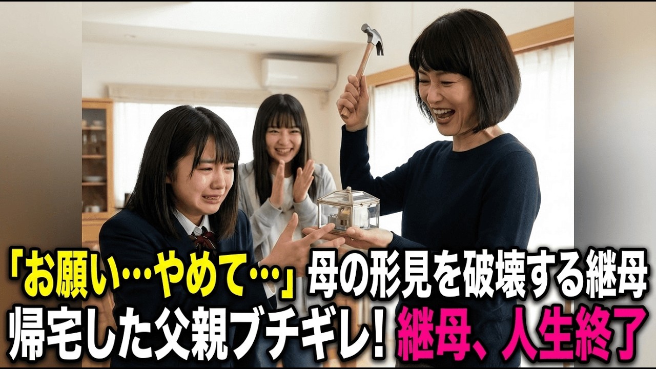 【スカッと】「お願い…やめて…」再婚した父の海外出張中、継母と連れ子に部屋を奪われ物置に閉じ込められた私→帰宅した父が鬼の制裁で継母たちは地獄へ…