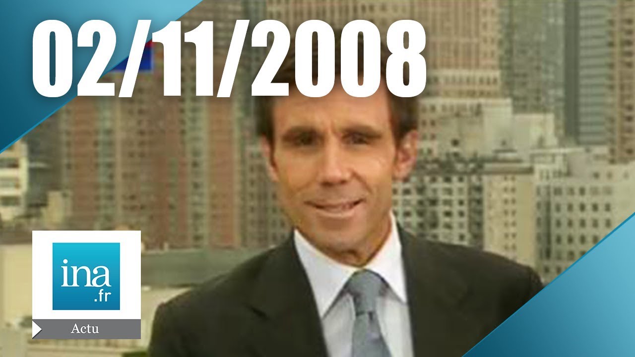 20h Antenne 2 du 02 novembre 2008 | J-2 avant les élections aux USA | Archive INA