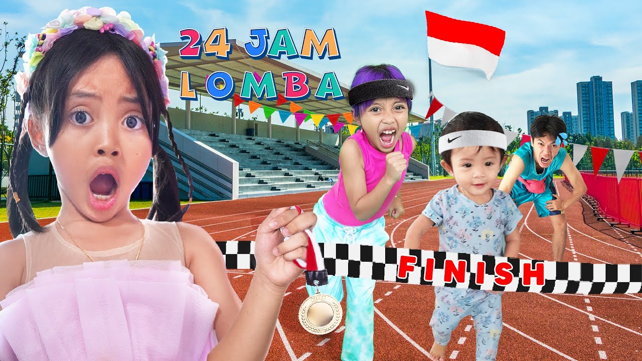 LEIKA MAIN LOMBA BARENG TOMPEL LUCU BANGET 😍 KOMPILASI VLOG 1 JAM LEIKA IKUT LOMBA