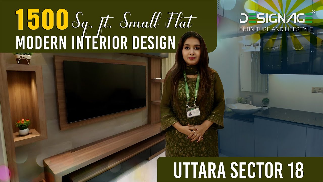 Modern 1500 Sq. Ft. Flat Tour | Stylish Interior Design in Uttara Sector 18 | DesignAge