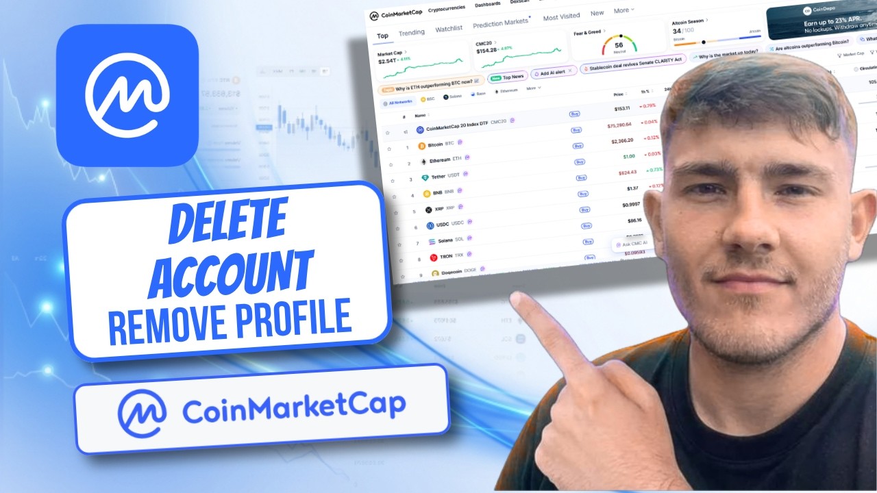How to Delete CoinMarketCap Account 2026