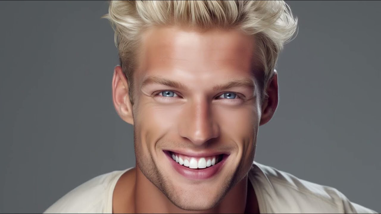 Beautiful Men Smiling for the Camera | AI Men