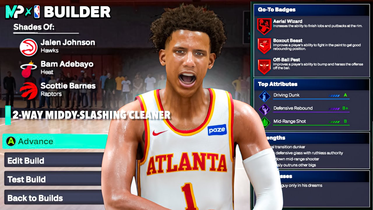 This JALEN JOHNSON BUILD is UNSTOPPABLE in RANDOM REC on NBA 2K26