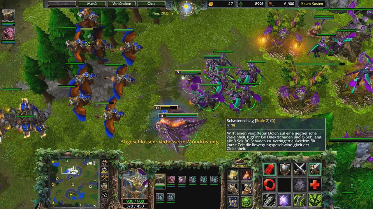 Nightelf vs Human 1vs1 Warcraft 3 Reforged [Deutsch/German] Full WC3 Gameplay