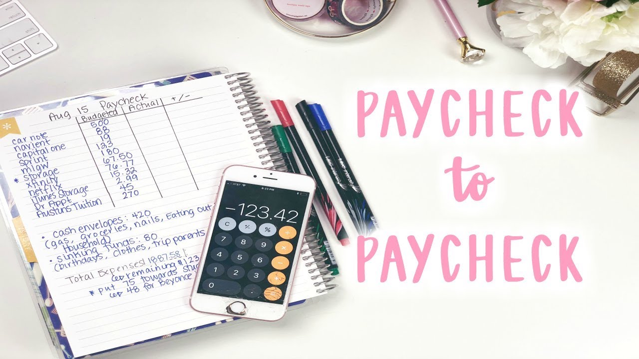 Budget With Me : August Paycheck #2 | E.Michelle
