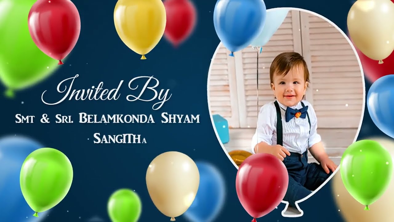 Birthday Invitation 147 || English Project || 2023 || Making Video