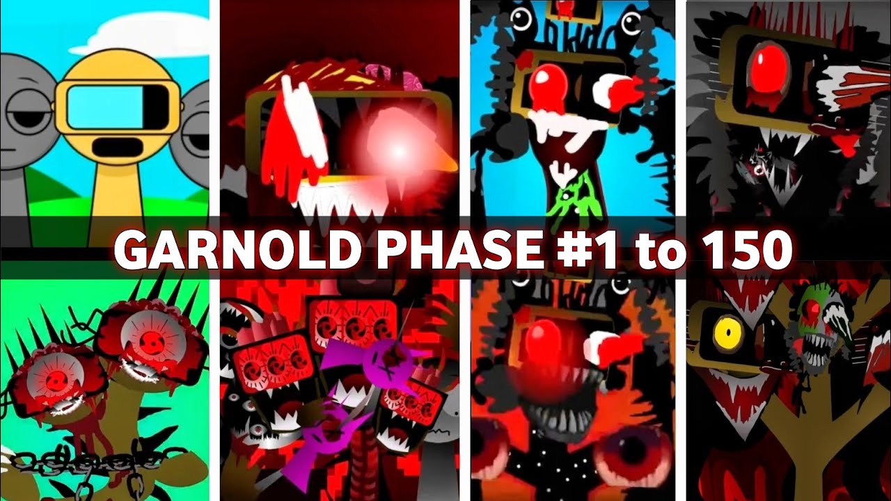 Incredibox - Sprunki phase 1 to 150 GARNOLD in ALL Different Mods