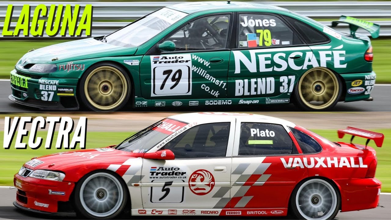 Renault Laguna Vs Vauxhall Vectra - BTCC Legends on Track! [HD]