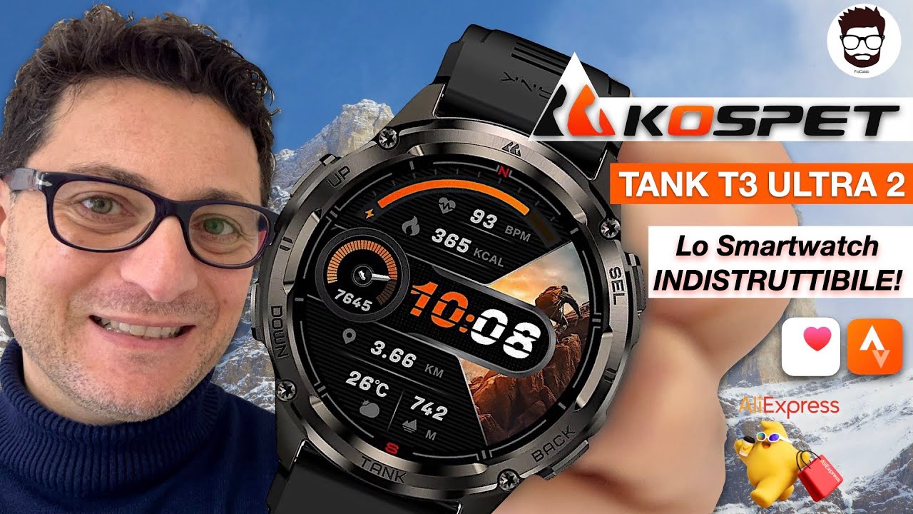 KOSPET TANK T3 ULTRA 2: LO SMARTWATCH CHE RIDEFINISCE ROBUSTEZZA E TECNOLOGIA.