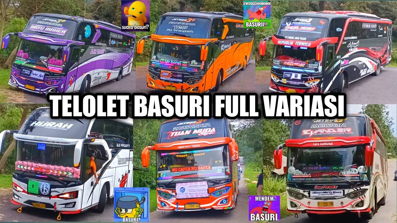 KUMPULAN TELOLET MENGULAR SJM TRANS, BRIS TRANS, DEWI PERMATA, MIDAS NUSANTARA,AlFAYYED, KALEBAS