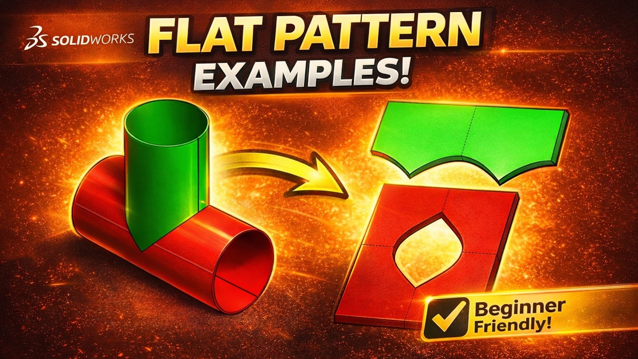 SOLIDWORKS Sheet Metal : Flat Pattern Exercise 1.