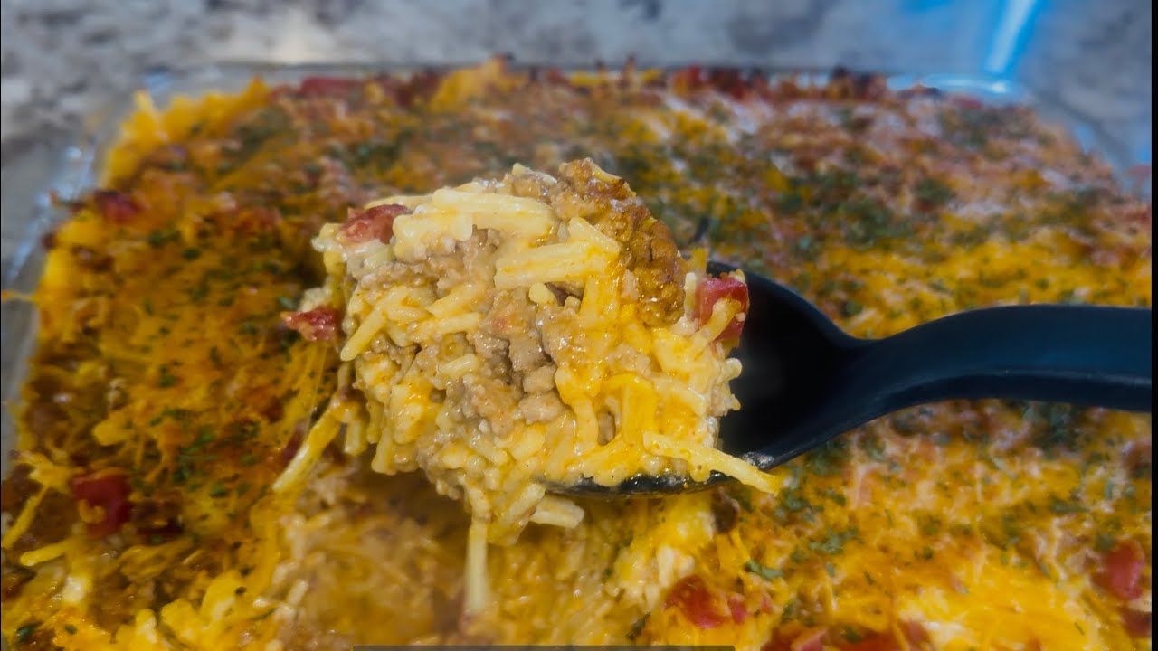 Baked Taco Spaghetti 