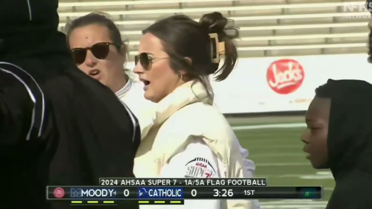 2024 AHSAA Flag Football 1A-5A Championship: Moody vs Montgomery Catholic (condensed)