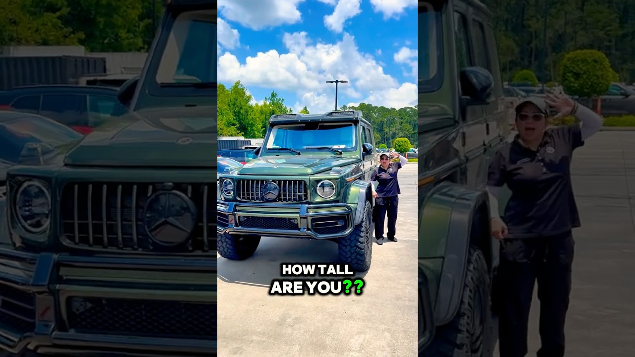 The AMG G63 4x4 Next to Normal People 🚘😂 #shorts #mercedes #gwagon #suv