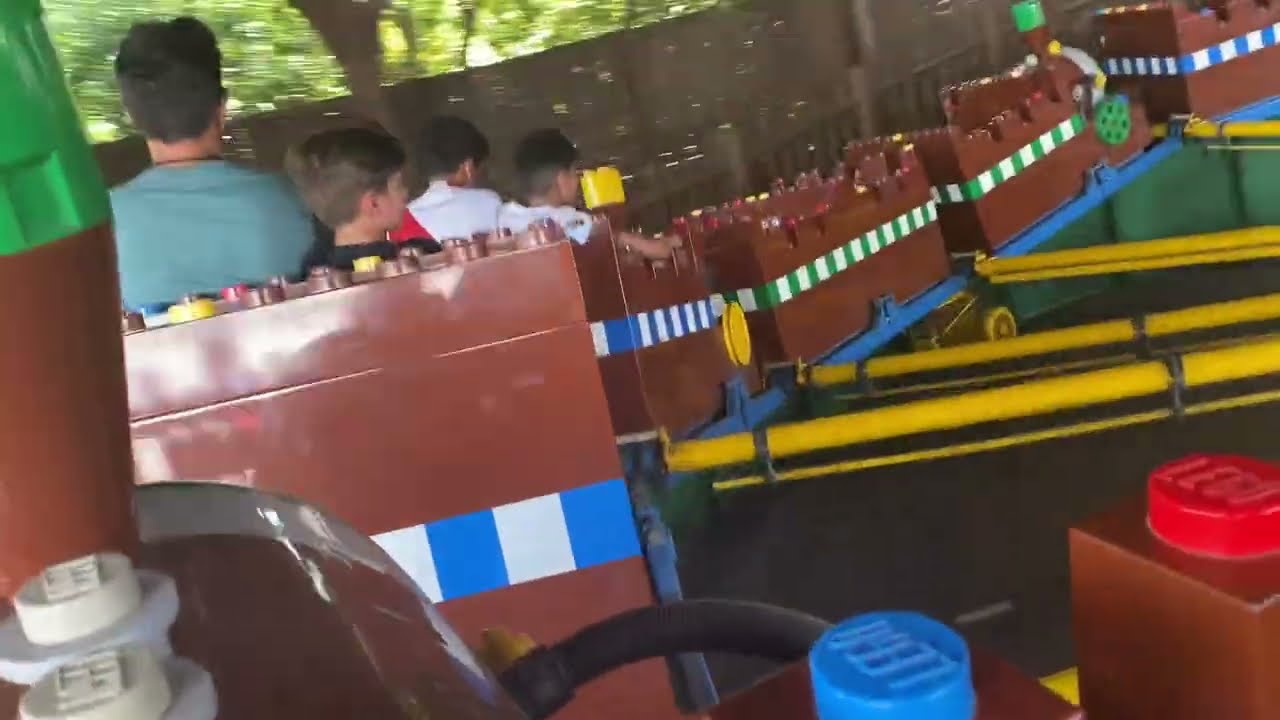 Point of View Riding Merlin’s Challenge at Legoland Florida Resort 