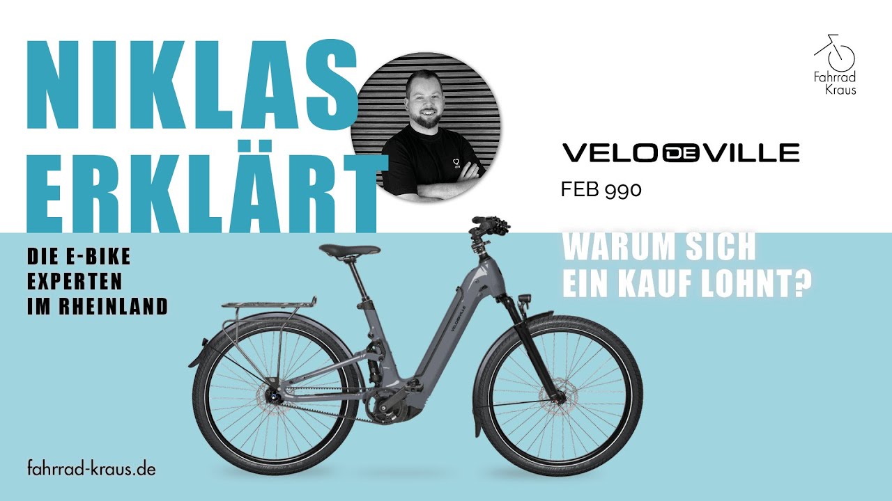 Velo de Ville FEB 990 E-Bike Bereicht | Bosch CX & 800Wh Akku mit Enviolo Riemenantrieb