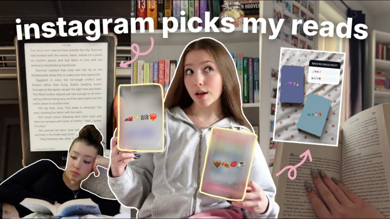 Instagram выбирает книги для чтения на неделю *вслепую* 🎧🌨️ Видеоблог о чтении без спойлеров!