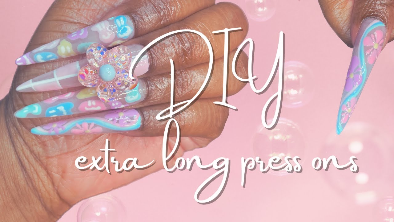 Beginner friendly xl press on nails ft. modelones pastel gel polish