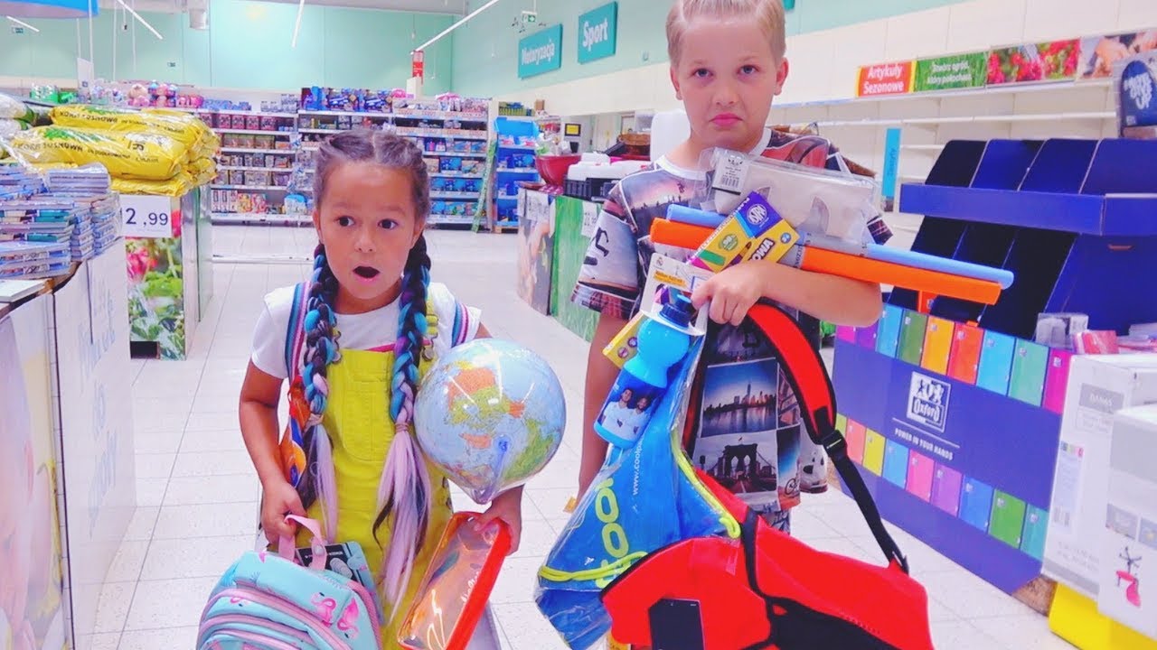 ZAKUPY DO SZKOŁY CHALLENGE! Kto zdąży zrobić zakupy w 10 minut?