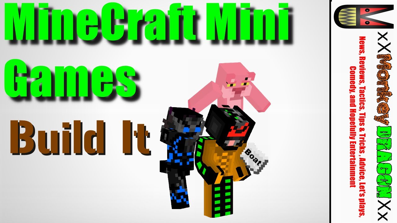 MineCraft Mini Games Build It | W/ Mark_PaintBall and LaundryRocks