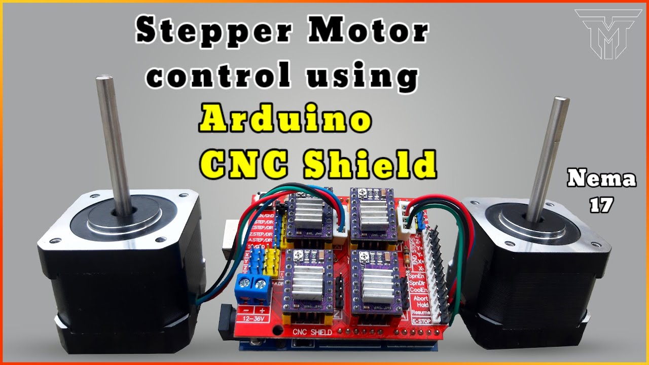 Stepper Motor Control with CNC Shield & DRV8825 Driver.