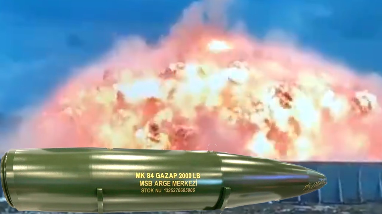 Термобарическая бомба Mk 84 GAZAP испытана в Турции