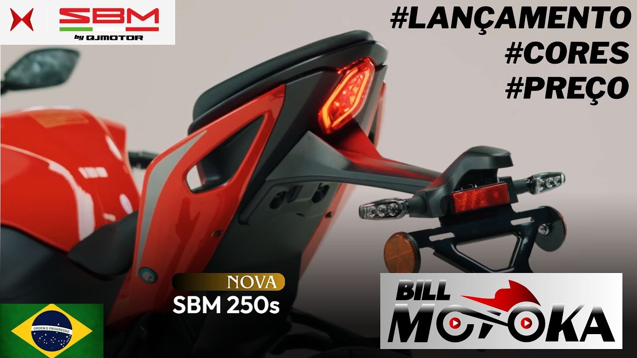 Lançamento oficial SBM 250S no Brasil, preço, detalhes e cores, ela vem pra cima da R15.