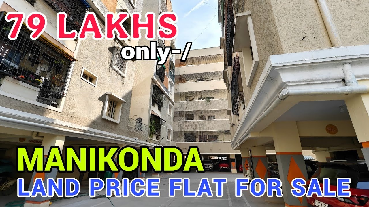 79 LAKHS Land price semi Gated 3 BHK flat for sale Manikonda hyderabad elip property