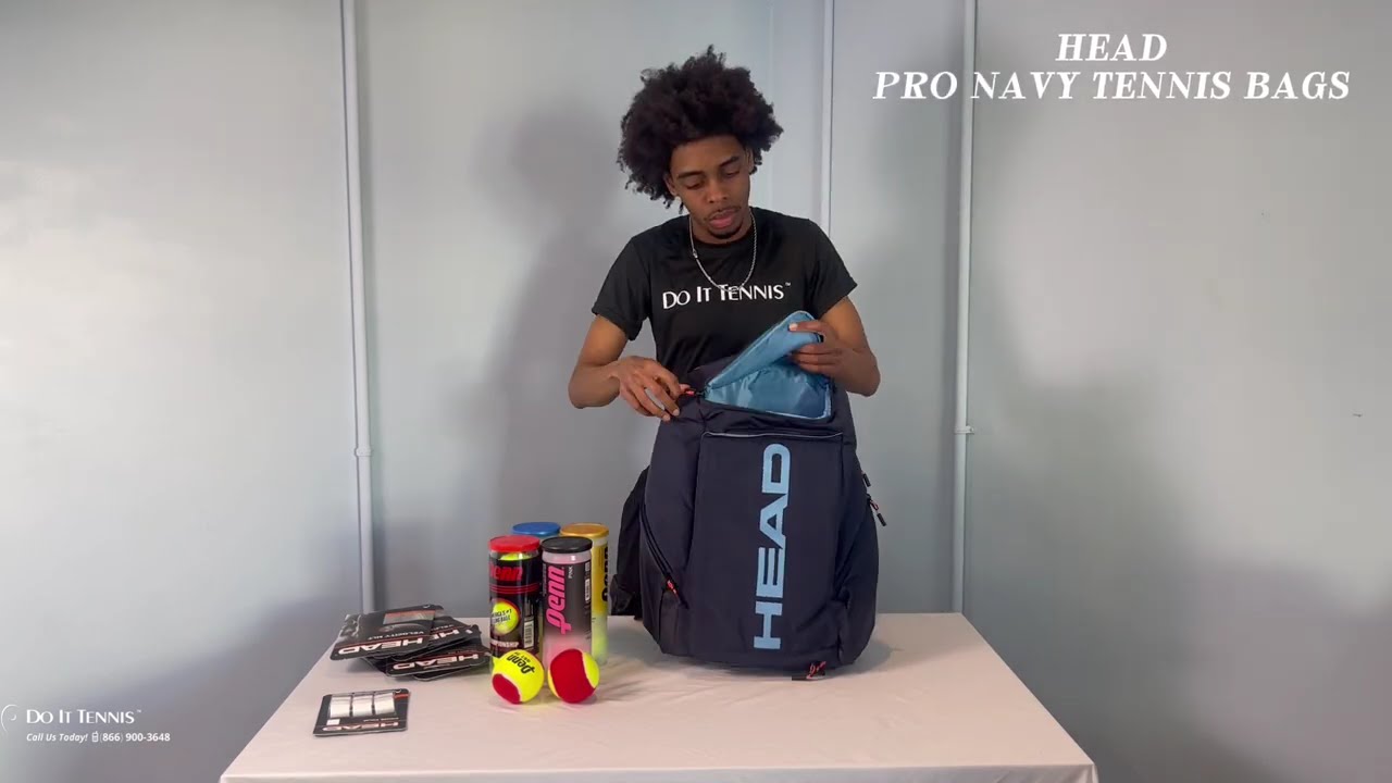 Head Pro Navy Tennis Bags #headtennis #tennisgear #tennis #tennisequipment