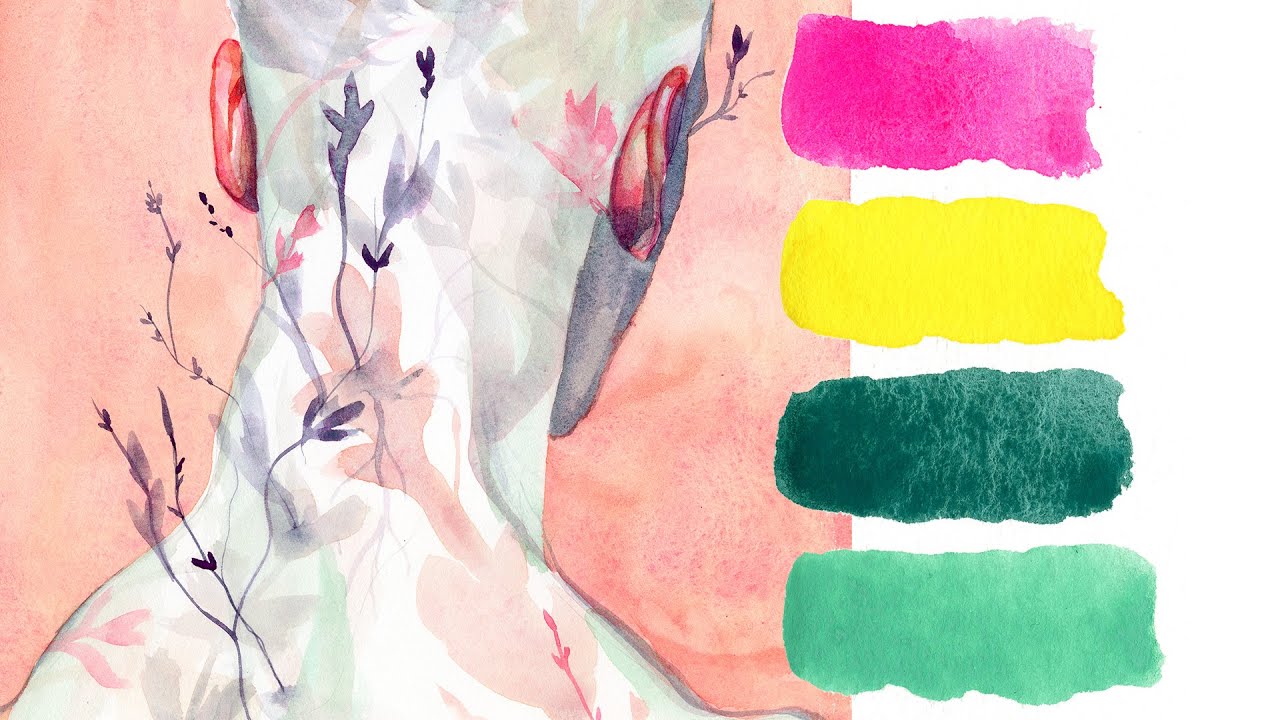 Focusing on a color I never use! Limited Palettes #9 - Watercolor Painting Process