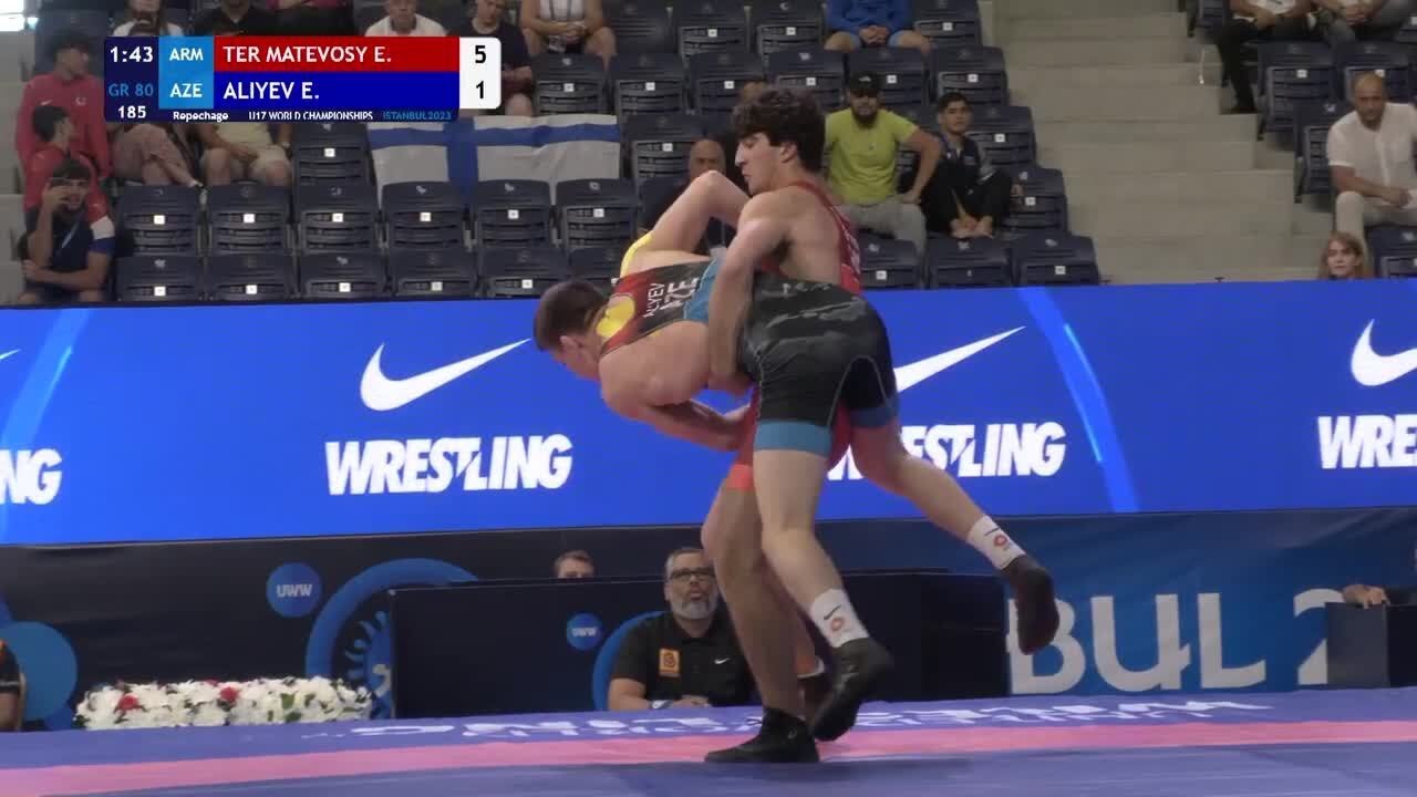 Repechage • GR 80Kg • Erik TER MATEVOSYAN (ARM) vs. Elmin ALIYEV (AZE)