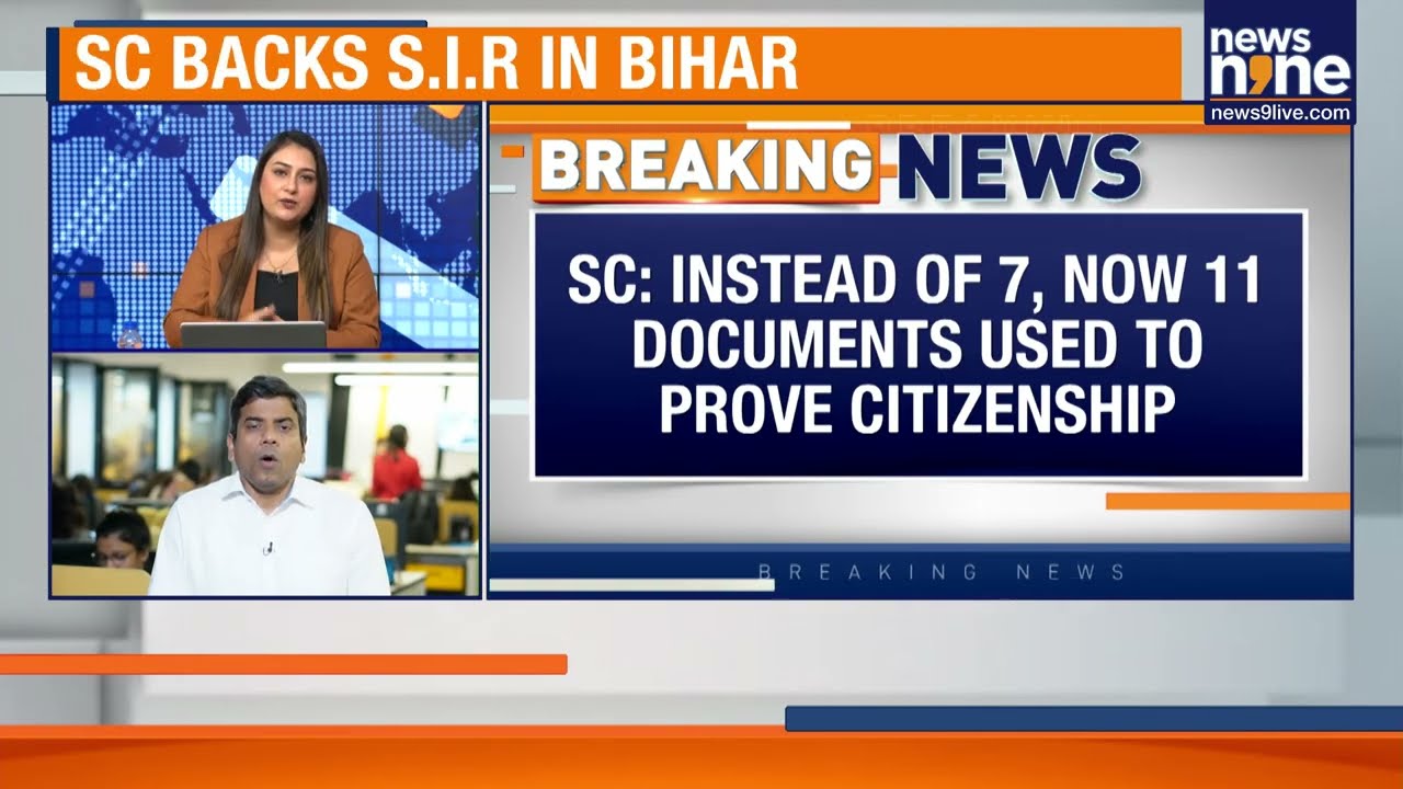Supreme Court Backs Bihar Voter Survey | SC Declares SIR &lsquo;Voter Friendly&rsquo; | News9