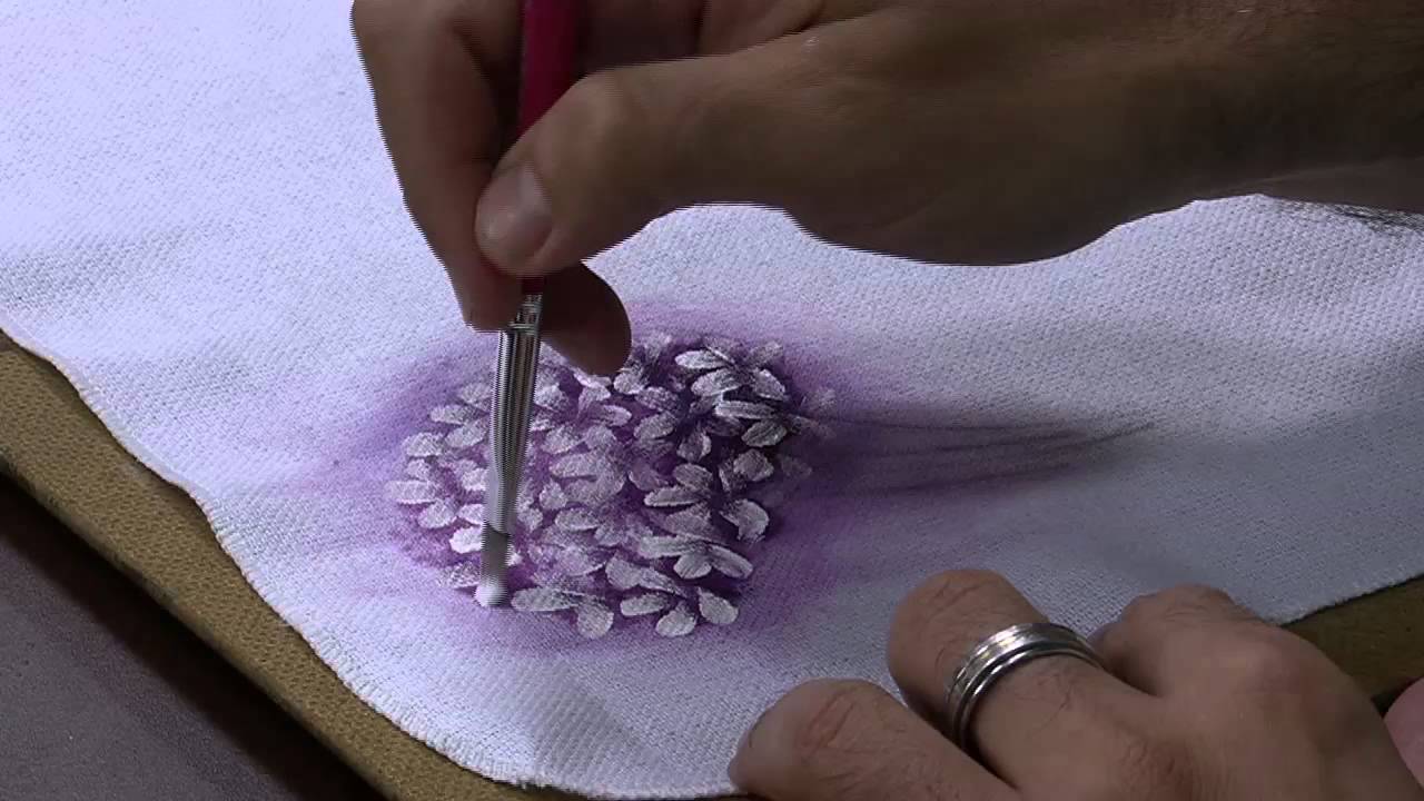 Mulher.com 06/02/2015 Luis Moreira - Dicas pintura em tecido flores Parte 1/2