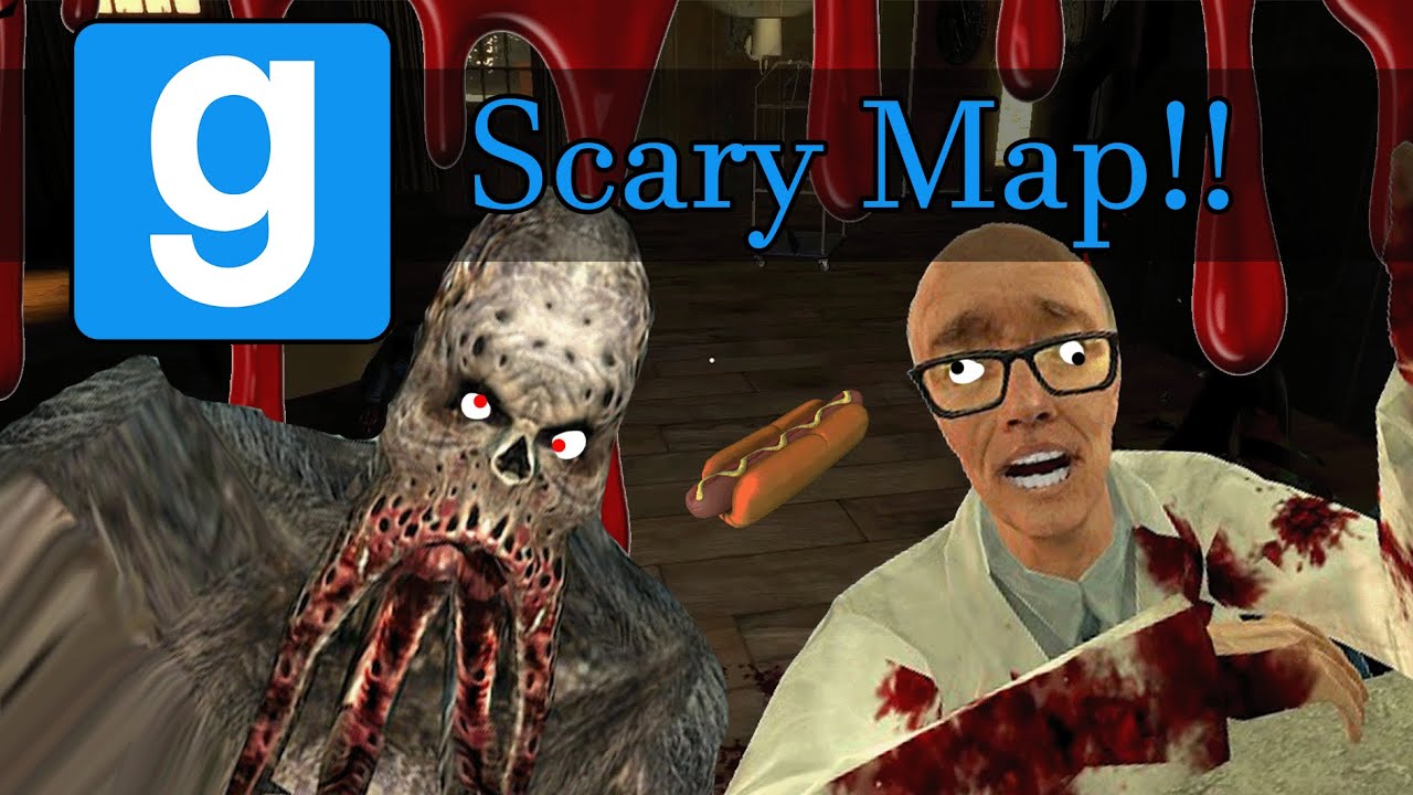 #gmod Scary Map Funny Moments. Idiots VS Monsters