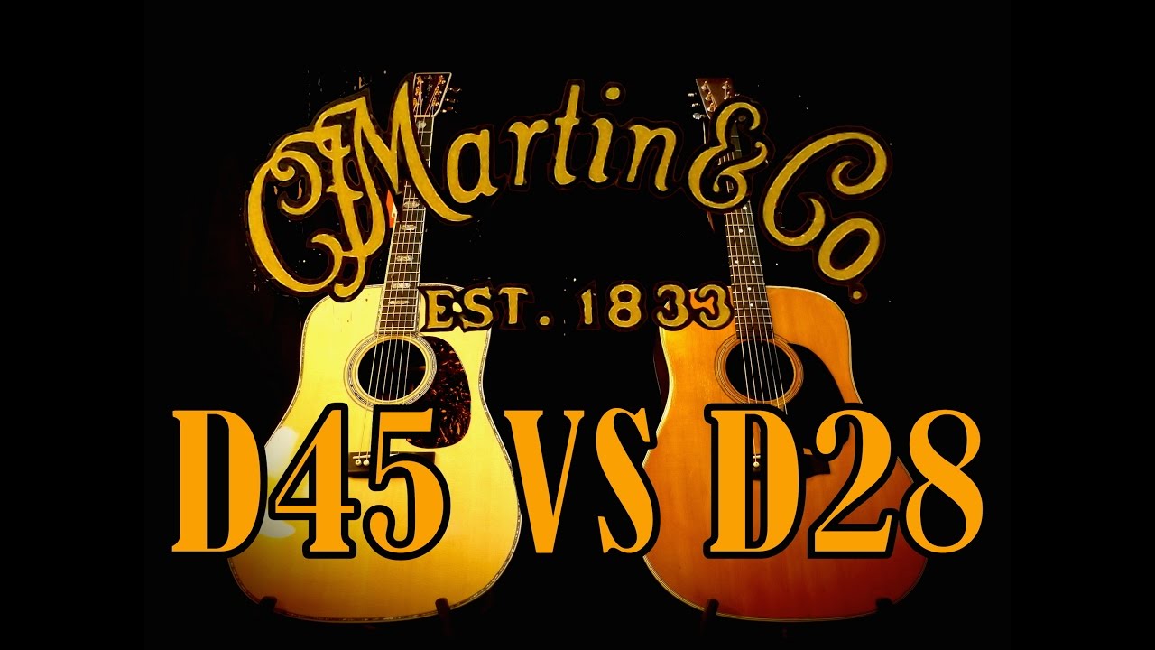 VINTAGE D28 VS NEW D45 MARTIN GUITAR COMPARISON