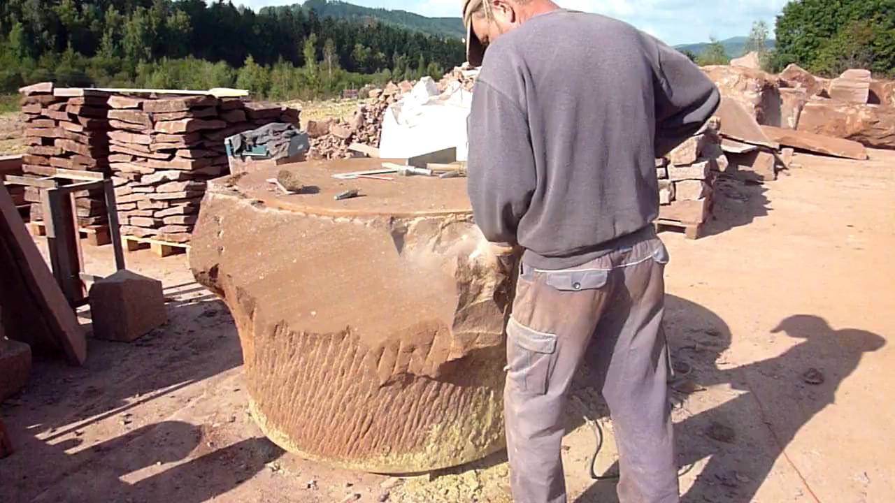 Piaskowiec Czerwony- obróbka kamienia