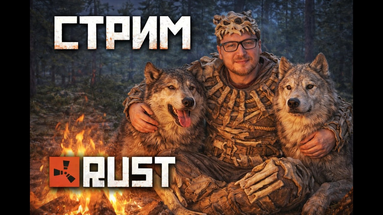 ВЫЖИВАЮ НА ОФИЦИАЛКЕ НА 1000 ОНЛАЙНА (ДЕНЬ 2) / РАСТ / RUST / СТРИМ
