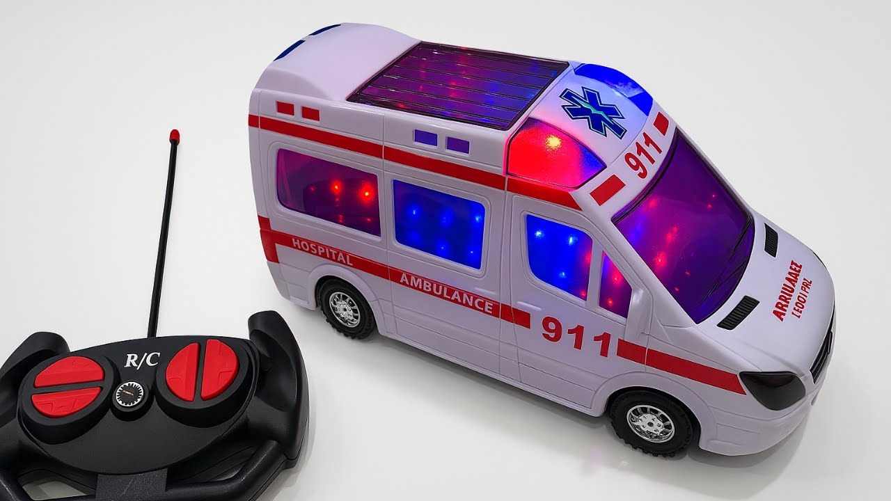 [ASMR Unboxing] CRAZY RC Cars &ndash; Police, Fire Engine, Stunt Car & Ambulance 3D Light | ASMR Video