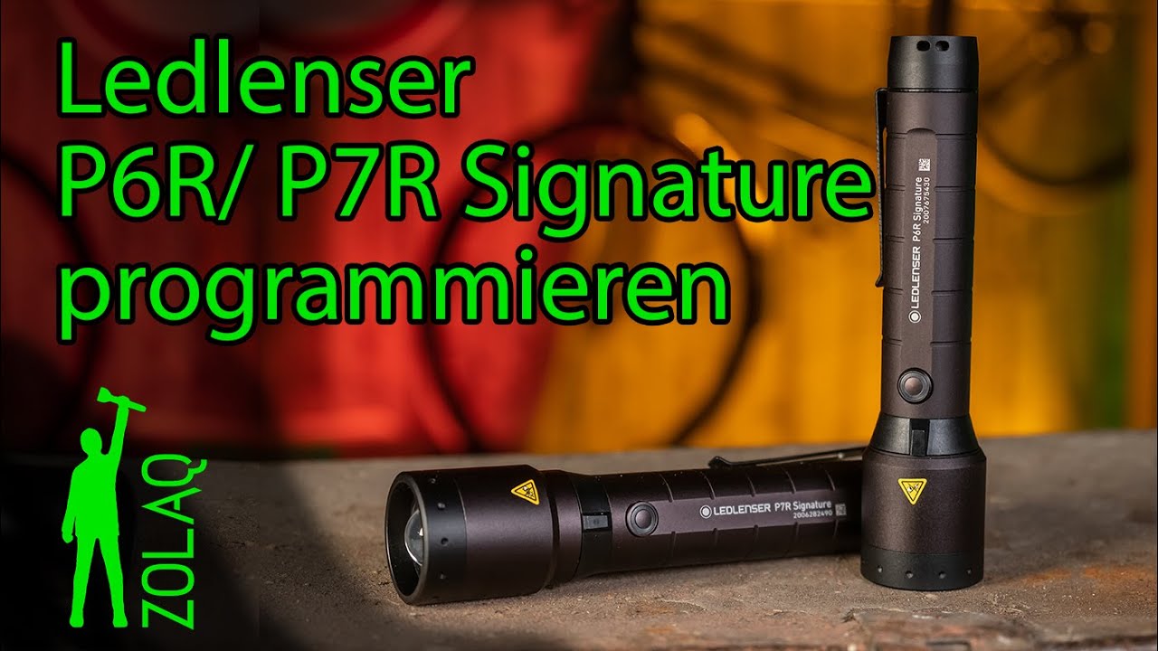 Wie programmiere ich die Ledlenser P6R und P7R Signature?