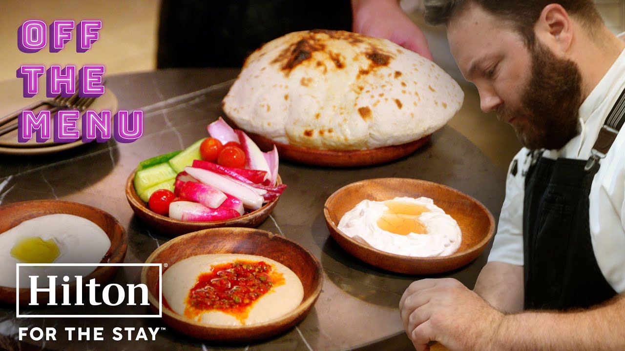 Mezze platter dip recipes with chef Stockton | Hilton Off the Menu