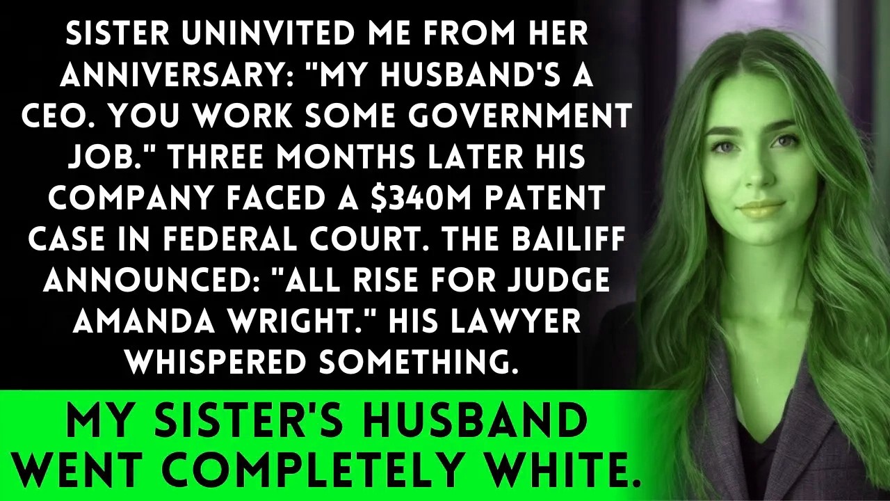 Sister Said Her CEO Husband Was Out Of My League - Until I Presided Over His $340M Case