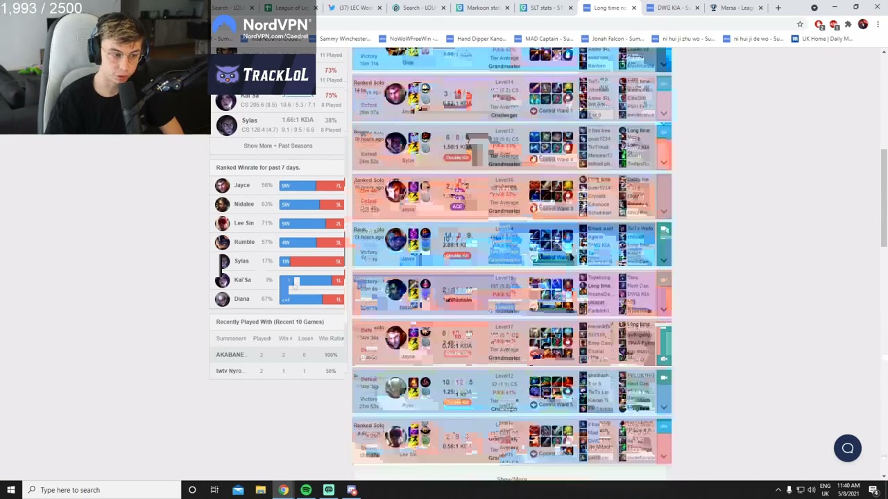 Caedrel on Canyon in SoloQ