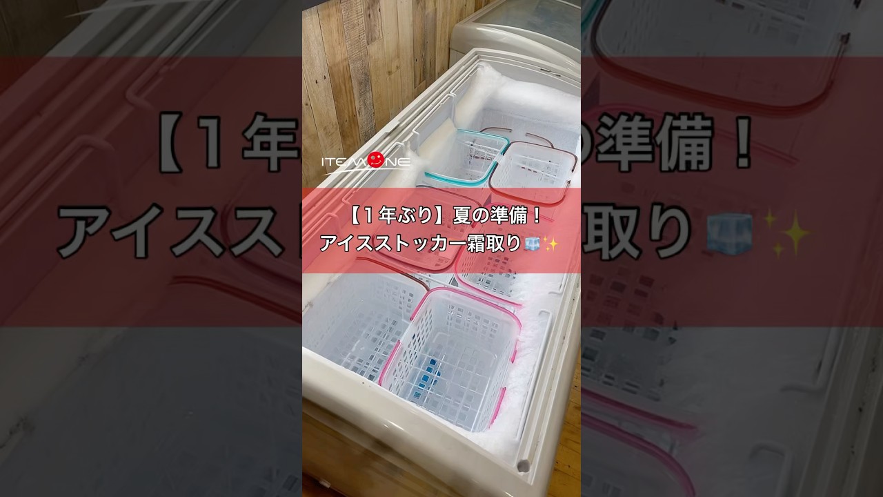 【夏の風物詩🎐】会社のアイスコーナー霜取り2025🧼✨#アイテムワン #霜取り #アイス食べ放題 #おすすめアイス #お菓子補充係 #shorts