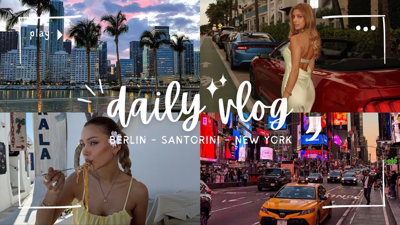 Santorini Trip 💙 , Traum Heiratsantrag 💍, 3 Tage in New York 🚕 ..DAILY VLOG ✨ I nil 💛