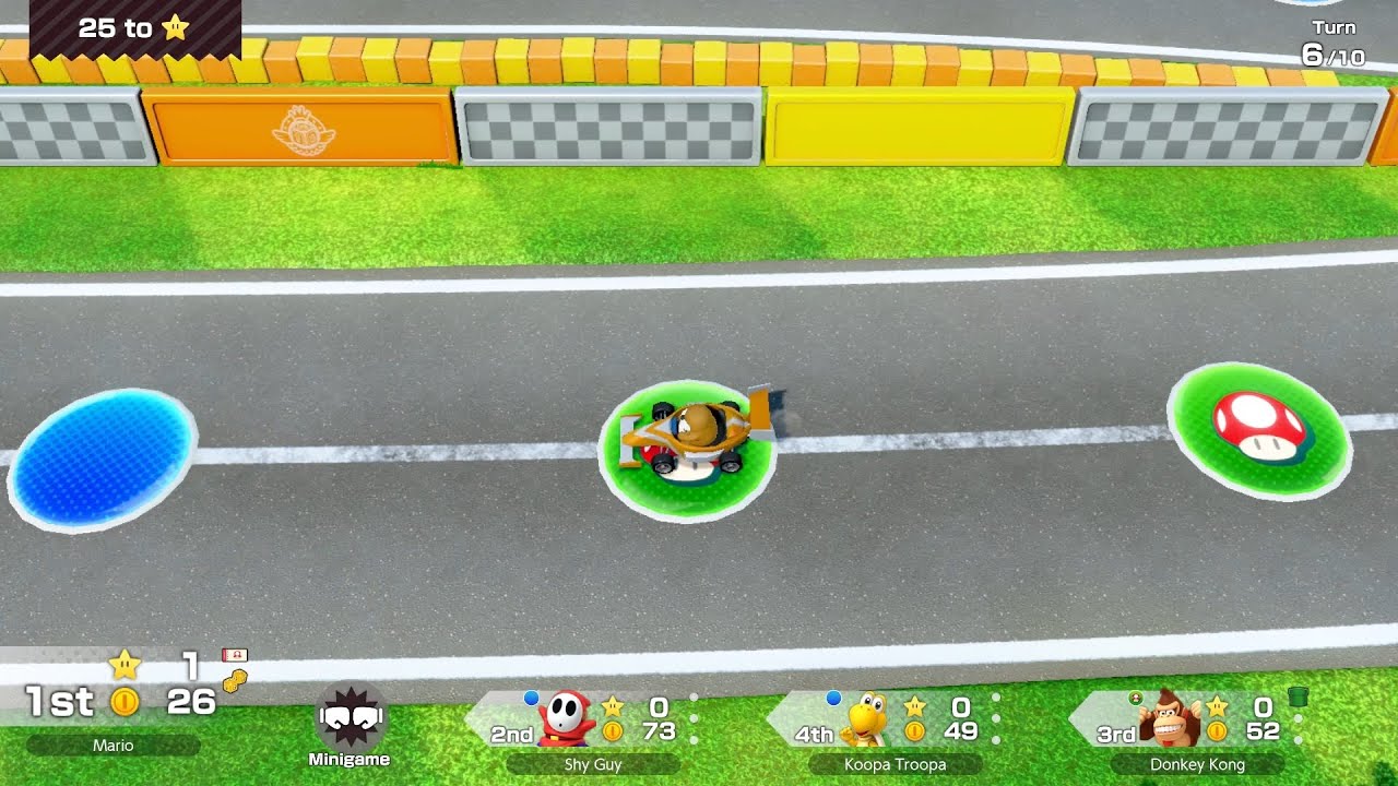 Super Mario Party Jamboree #142 Roll 'em Raceway Monty Mole vs DK vs Koopa Troopa vs Shy Guy